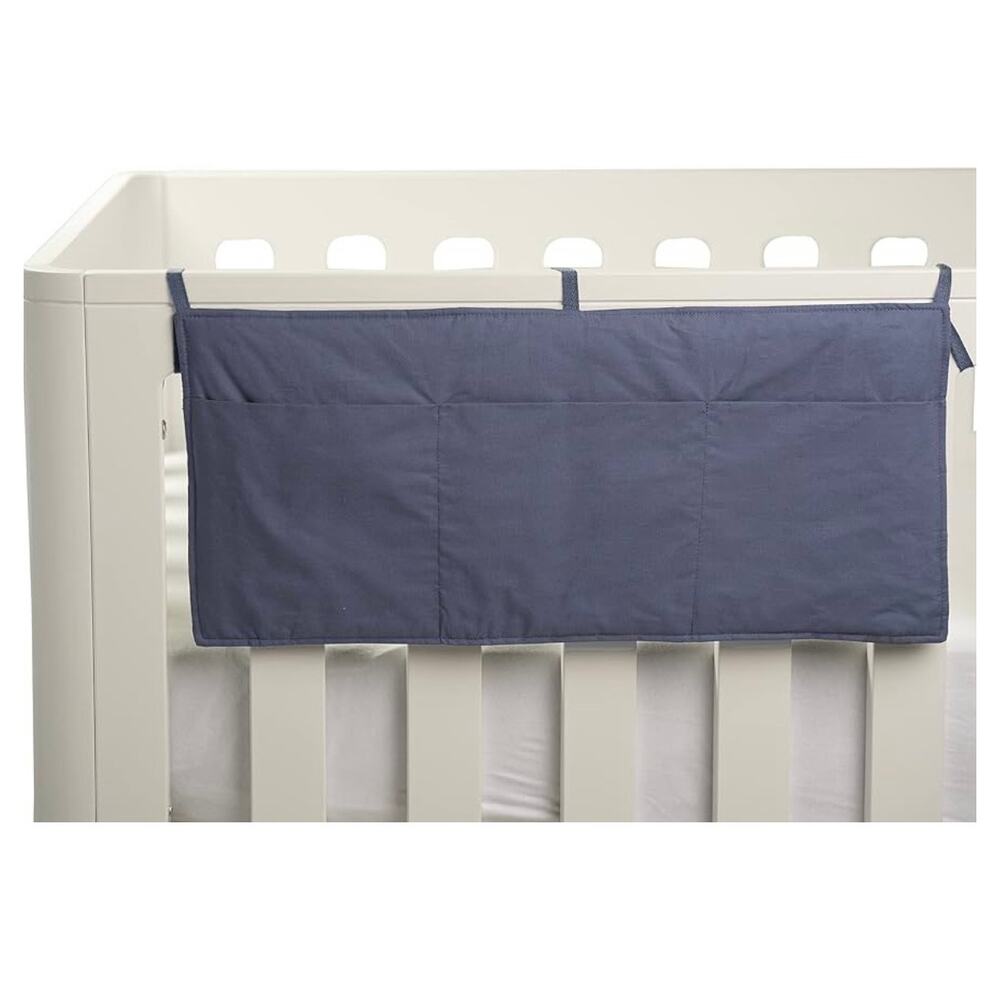Natemia Crib Pocket Organizer Folkstone Gray Dorm New